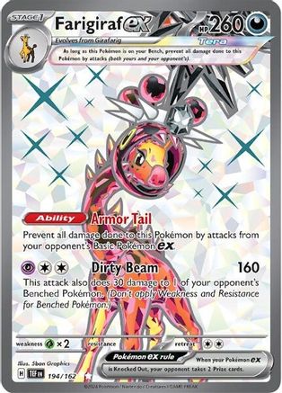 Image of Farigiraf ex 194/162  - Holofoil SV05 Temporal Forces - Ultra Rare