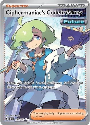 Image of Ciphermaniac's Codebreaking 198/162  - Holofoil SV05 Temporal Forces - Ultra Rare