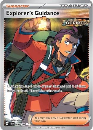 Image of Explorer's Guidance 200/162  - Holofoil SV05 Temporal Forces - Ultra Rare