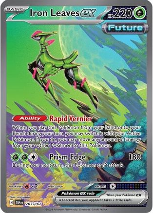 Image of Iron Leaves ex 203/162  - Holofoil SV05 Temporal Forces - Special Illustration Rare
