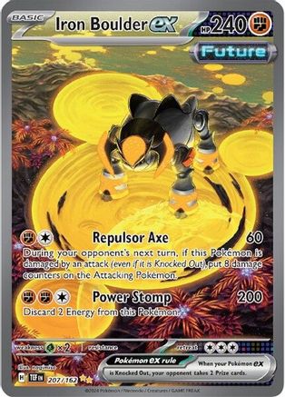 Image of Iron Boulder ex 207/162  - Holofoil SV05 Temporal Forces - Special Illustration Rare