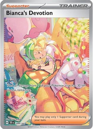 Image of Bianca's Devotion 209/162  - Holofoil SV05 Temporal Forces - Special Illustration Rare