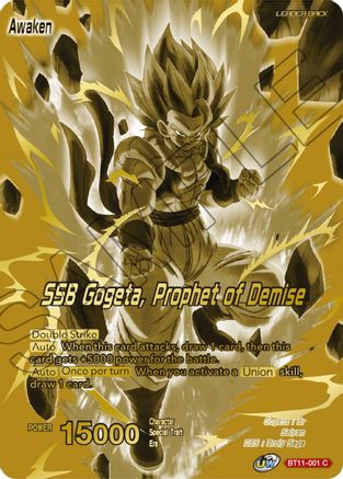 Image of Gogeta // SSB Gogeta, Prophet of Demise (Championship Golden Card 2024 Vol.1) (BT11-001) - Tournament Promotion Cards Foil