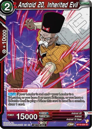 Image of Android 20, Inherited Evil (Deluxe Pack 2024 Vol.1) (BT19-028) - Promotion Cards