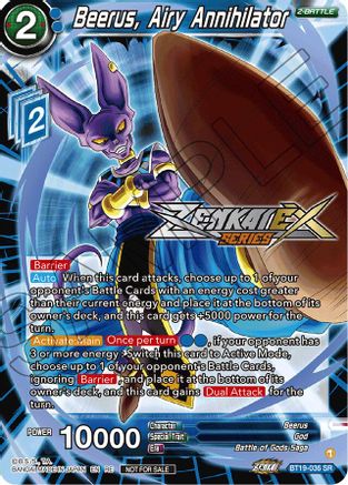 Image of Beerus, Airy Annihilator (Event Pack 14) (BT19-036) - Promotion Cards Foil