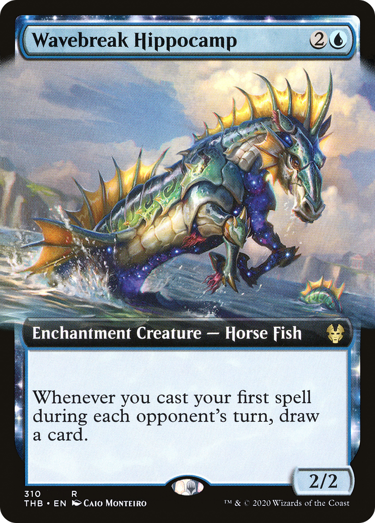 Image of Wavebreak Hippocamp (Extended Art) (THB-310) - Theros Beyond Death: (Extended Art, enchantment) Foil