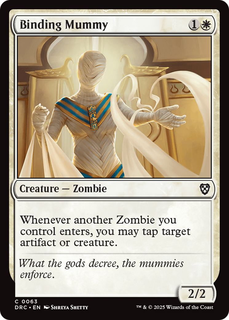 Image of Binding Mummy (DRC-063) - Commander: Aetherdrift