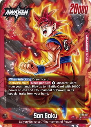 Image of Son Goku - FB02-001 (FB02-001) - Blazing Aura