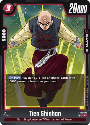 Image of Tien Shinhan - FB02-019 (FB02-019) - Blazing Aura