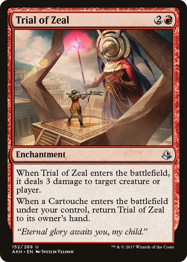 Image of Trial of Zeal (AKH-152) - Amonkhet Foil