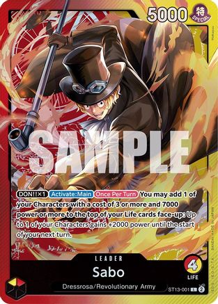 Image of Sabo (001) (ST13-001) - Ultra Deck: The Three Brothers Foil