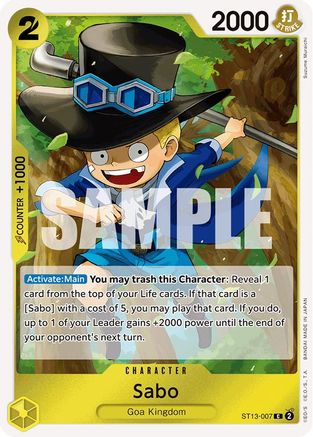 Image of Sabo (007) (ST13-007) - Ultra Deck: The Three Brothers Foil