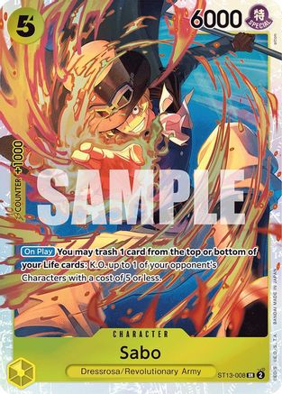 Image of Sabo (008) (ST13-008) - Ultra Deck: The Three Brothers Foil