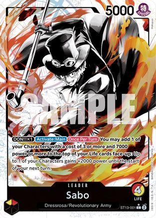 Image of Sabo (001) (Parallel) (ST13-001) - Ultra Deck: The Three Brothers Foil
