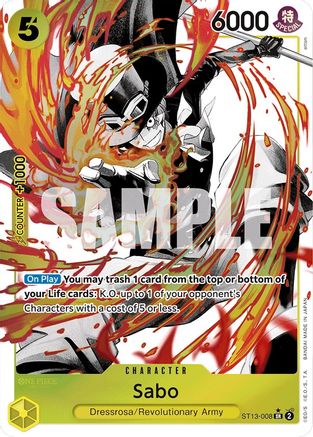 Image of Sabo (008) (Parallel) (ST13-008) - Ultra Deck: The Three Brothers Foil