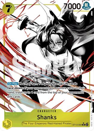 Image of Shanks (Parallel) (ST13-009) - Ultra Deck: The Three Brothers Foil