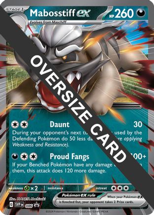 Image of Mabosstiff ex - Jumbo Card 086  - Holofoil Jumbo Cards - Promo