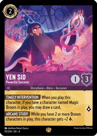 Image of Yen Sid - Powerful Sorcerer (59/204) - Ursulas Return Cold Foil