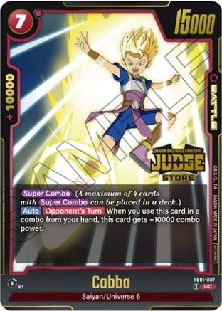 Image of Cabba (Judge Pack (Store Judge) 01) (FB01-007) - Tournament and Championship Promos Holofoil