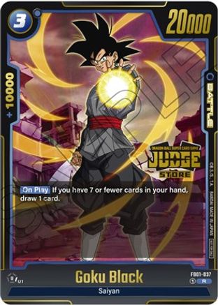 Image of Goku Black - FB01-037 (Judge Pack (Store Judge) 01) (FB01-037) - Tournament and Championship Promos Holofoil