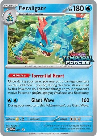 Image of Feraligatr (Prerelease) 089  - Holofoil SV Scarlet & Violet Promo Cards - Promo