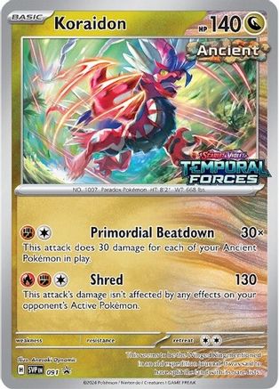 Image of Koraidon (Prerelease) 091  - Holofoil SV Scarlet & Violet Promo Cards - Promo