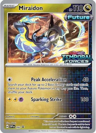 Image of Miraidon (Prerelease) 092  - Holofoil SV Scarlet & Violet Promo Cards - Promo