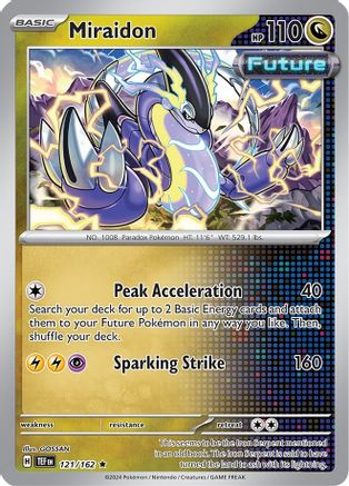 Image of Miraidon 121/162  Deck Exclusives - Rare