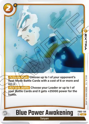 Image of Blue Power Awakening (FB02-136) - Blazing Aura
