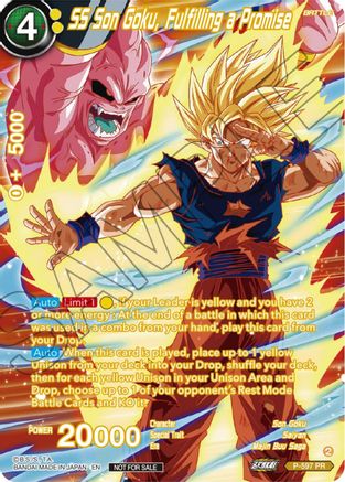 Image of SS Son Goku, Fulfilling a Promise (Alternate Art) (Deluxe Pack 2024 Vol.1) (P-597) - Promotion Cards Foil