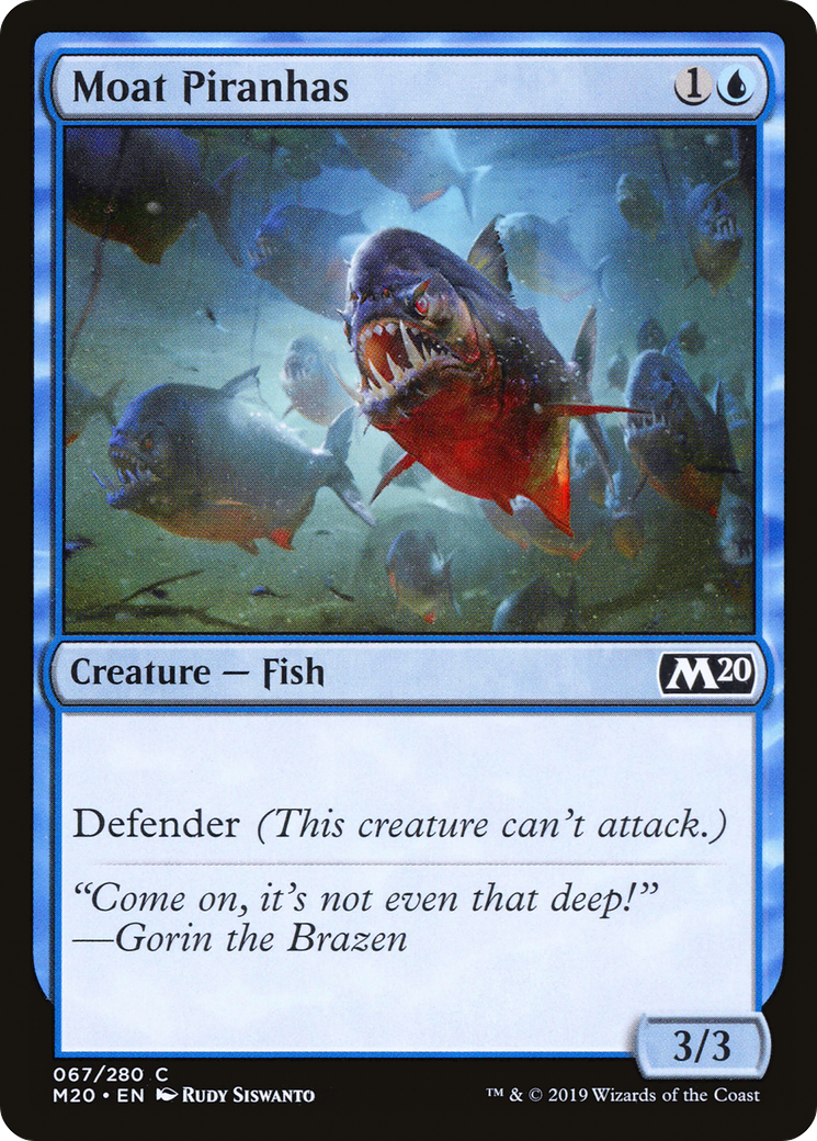 Image of Moat Piranhas (M20-067) - Core Set 2020 Foil