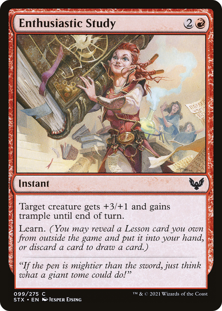 Image of Enthusiastic Study (STX-099) - Strixhaven: School of Mages Foil
