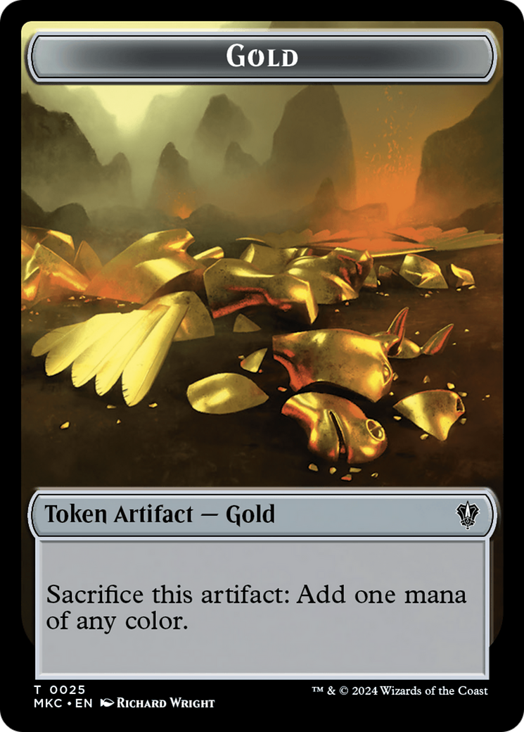 Image of Gold (TMKC-025) - Murders at Karlov Manor Commander Tokens