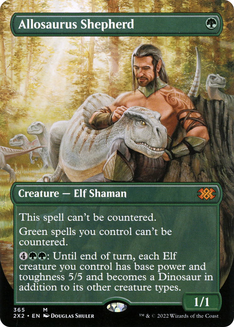 Image of Allosaurus Shepherd (Borderless) (2X2-365) - Double Masters 2022 (Borderless) Foil