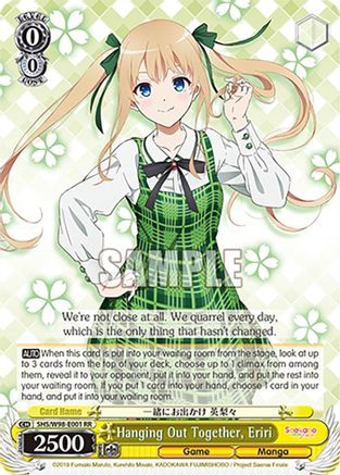 Image of Hanging Out Together, Eriri (SHS/W98-E001 RR) - Saekano the Movie: Finale