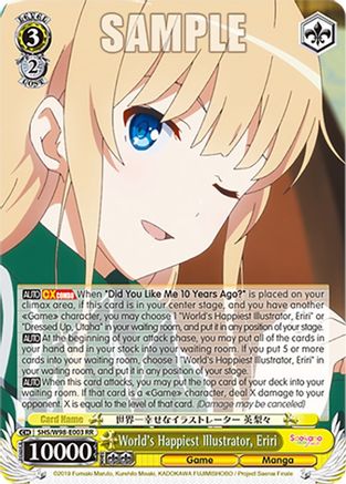 Image of World's Happiest Illustrator, Eriri (SHS/W98-E003 RR) - Saekano the Movie: Finale