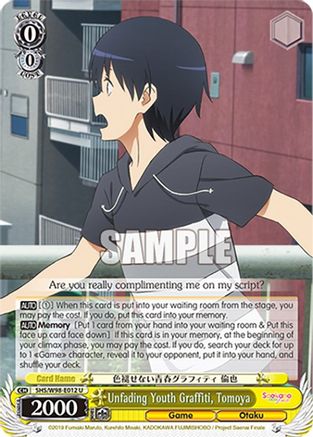 Image of Unfading Youth Graffiti, Tomoya (SHS/W98-E012 U) - Saekano the Movie: Finale