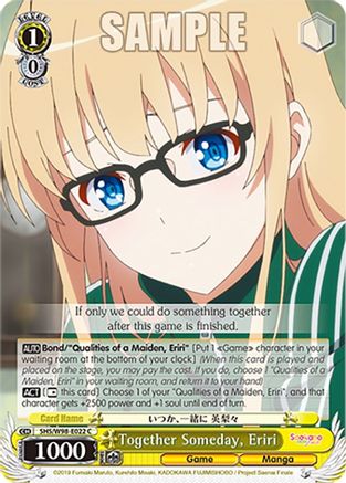 Image of Together Someday, Eriri (SHS/W98-E022 C) - Saekano the Movie: Finale