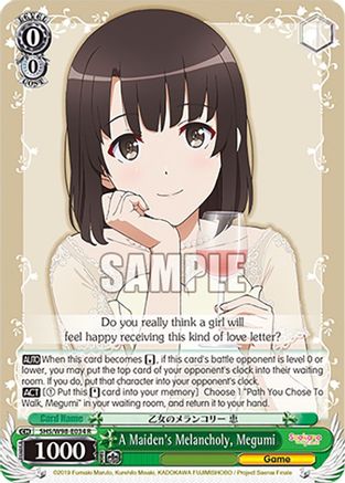 Image of A Maiden's Melancholy, Megumi (SHS/W98-E034 R) - Saekano the Movie: Finale
