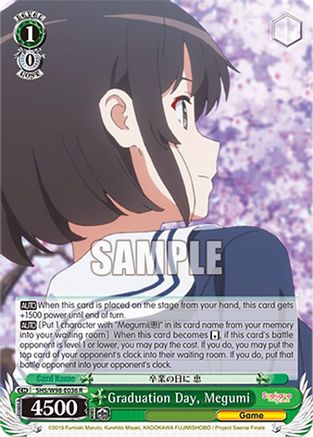 Image of Graduation Day, Megumi (SHS/W98-E036 R) - Saekano the Movie: Finale
