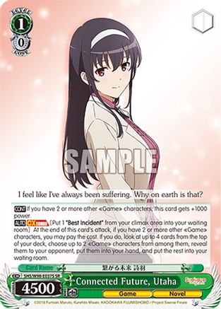 Image of Connected Future, Utaha (SR) (SHS/W98-E037S SR) - Saekano the Movie: Finale