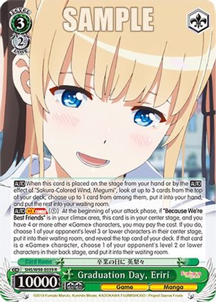 Image of Graduation Day, Eriri (SHS/W98-E039 R) - Saekano the Movie: Finale