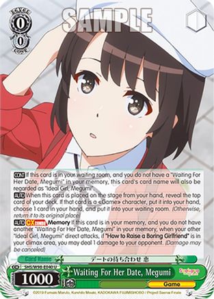 Image of Waiting For Her Date, Megumi (SHS/W98-E040 U) - Saekano the Movie: Finale