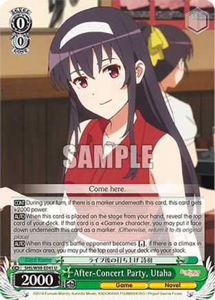 Image of After-Concert Party, Utaha (SHS/W98-E041 U) - Saekano the Movie: Finale