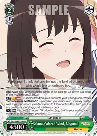 Image of Sakura-Colored Wind, Megumi (SHS/W98-E043 U) - Saekano the Movie: Finale
