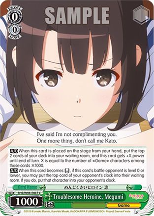Image of Troublesome Heroine, Megumi (SHS/W98-E047 C) - Saekano the Movie: Finale