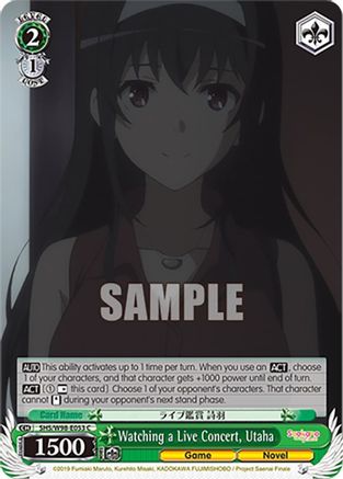 Image of Watching a Live Concert, Utaha (SHS/W98-E053 C) - Saekano the Movie: Finale