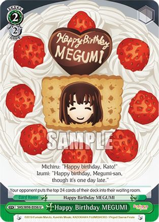 Image of Happy Birthday MEGUMI (SHS/W98-E056 U) - Saekano the Movie: Finale