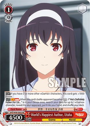 Image of World's Happiest Author, Utaha (SHS/W98-E063 RR) - Saekano the Movie: Finale