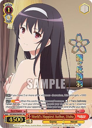 Image of World's Happiest Author, Utaha (SEC) (SHS/W98-E063SEC SEC) - Saekano the Movie: Finale